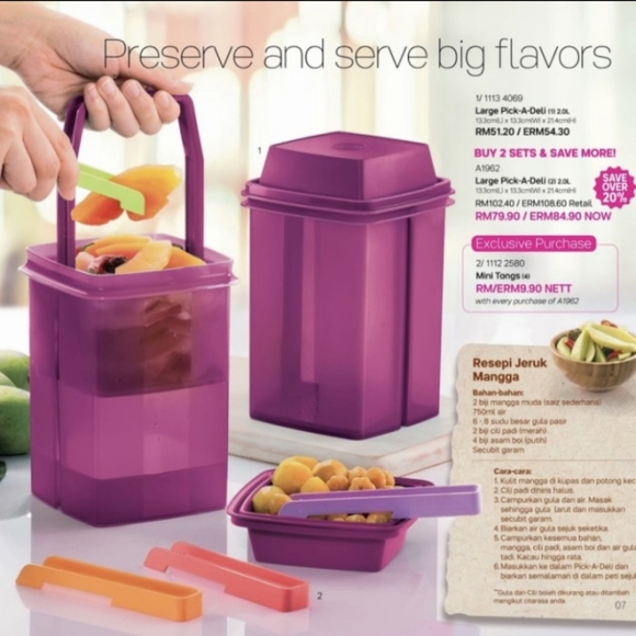 TUPPERWARE Pic A Deli Container Blue - Picture 5 of 8